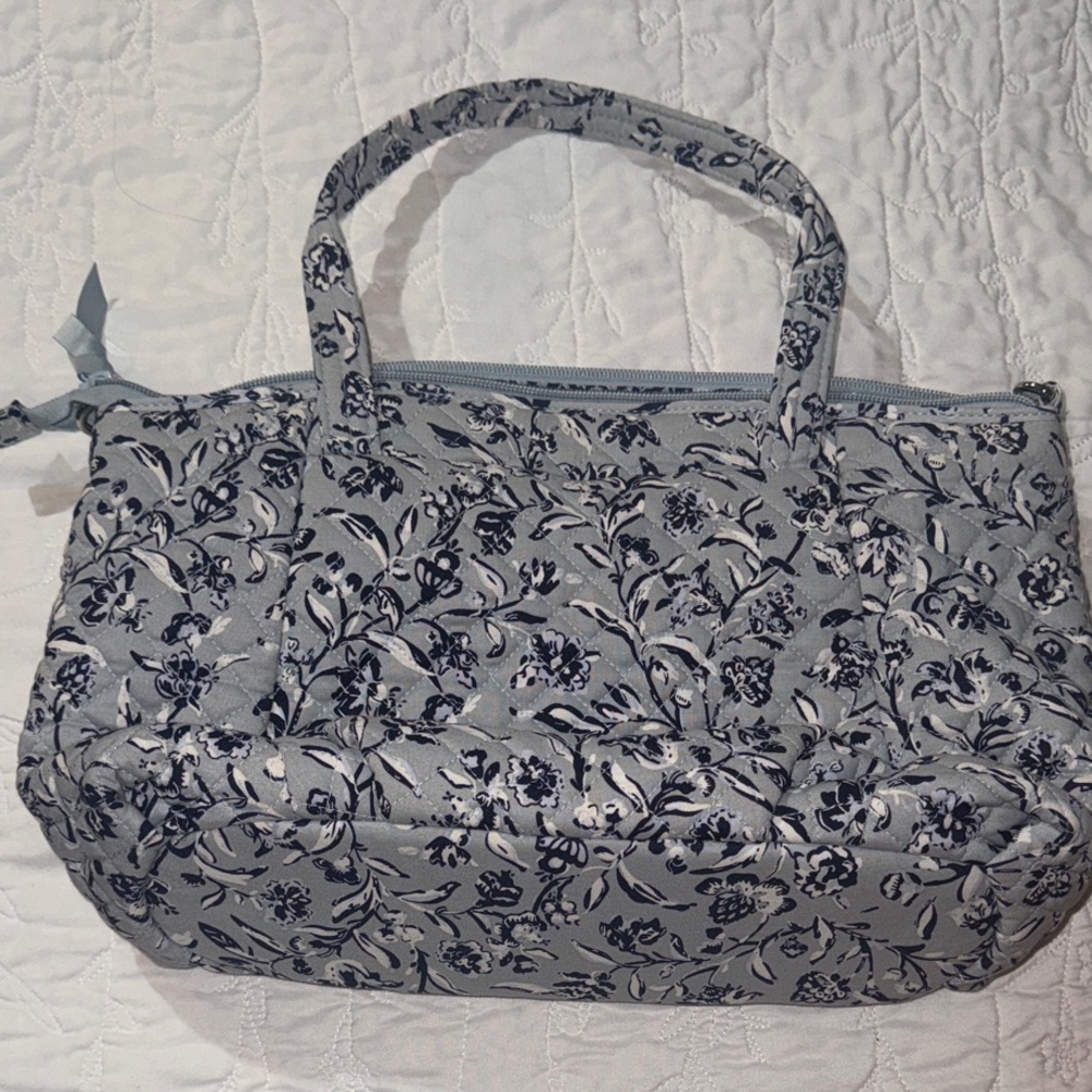 Vera Bradley Floral Blue Gray Women's Bag